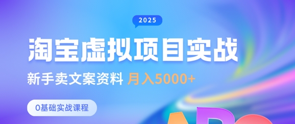 淘宝虚拟项目垂直玩法，新手卖文案资料，月入5k+-微氪项目圈