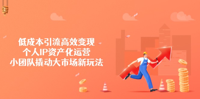 低成本引流高效变现，个人IP资产化运营，小团队撬动大市场新玩法-微氪项目圈