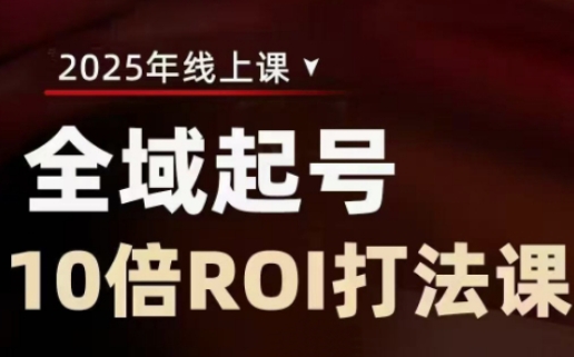 2025全域起号10倍ROI打法课，助你提升直播间的投资回报率-微氪项目圈