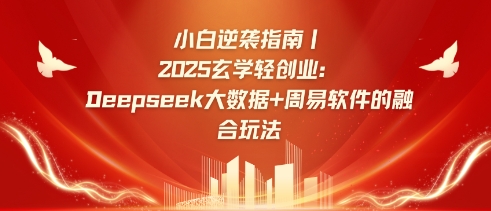 小白逆袭指南，2025玄学轻创业：Deepseek大数据+周易算法的融合玩法-微氪项目圈