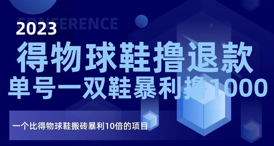 2023得物球鞋撸退款，单号一双鞋暴利撸1000，一个比得物球鞋搬砖暴利10倍的项目【揭秘】-微氪项目圈