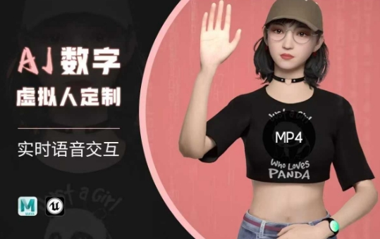 Ai数字人虚拟(智能体)实时语音交互特训营，​自行定制超写实角色AI数字人交互技术-微氪项目圈