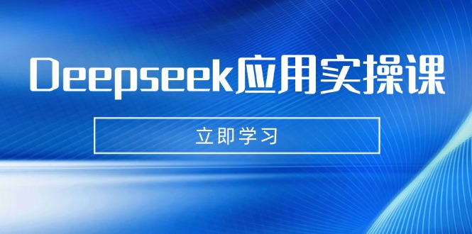 Deepseek应用实操课：AI制作数字妈妈、写真、短视频，辅导作业，PPT制作等-微氪项目圈